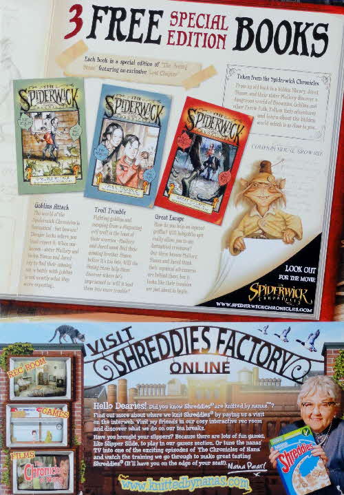 2008 Shreddies Spiderwick Book