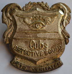 1958 Shreddies Cubs Detective Squad badge