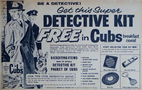 1958 Cubs Detective Kit