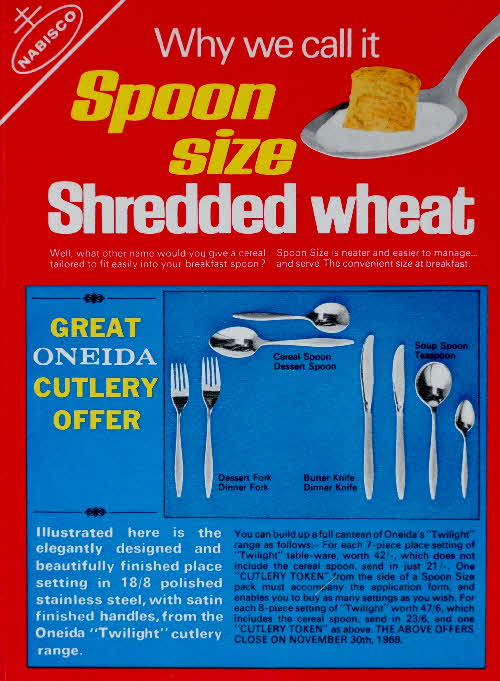 1969 Spoonsize Oneida Cutlery Offer