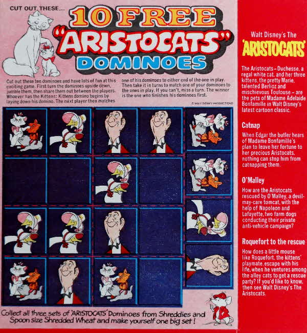 1971 Spoonsize Aristocats Dominoes (1)