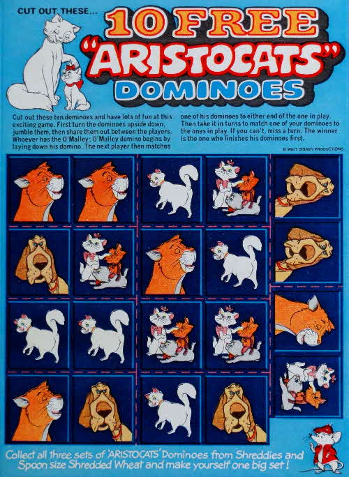 1971 Spoonsize Aristocats Dominoes (2)