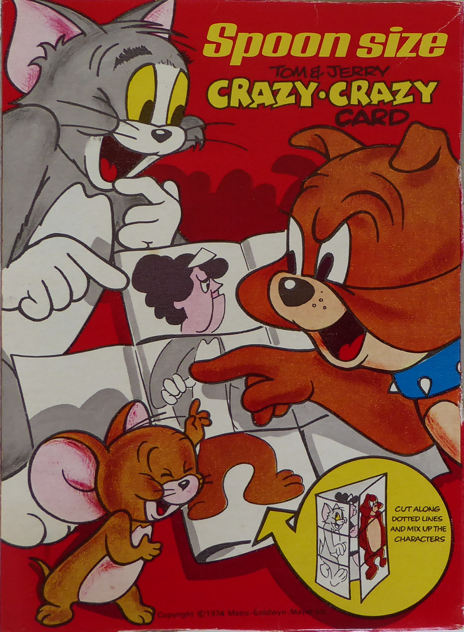 1974 Shredded Wheat Spoonsize Tom & Jerry Crazy Card (2)