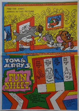 1974 Shreddies Tom & Jerry Fun Sheet (2)