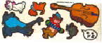 1971 Shreddies Aristocat stickers 3 small