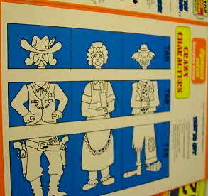 1977 Spoonsize Cut n Play Crazy Characters (betr)