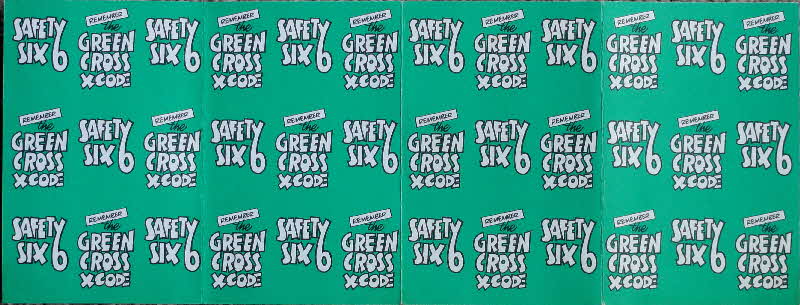 1975 Shreddies Tom & Jerry Green X Code Mini Playing Cards - Safety 6 (2)