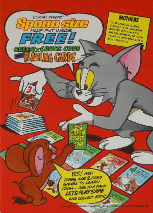 1975 Spoonsize Tom & Jerry Green X Code mini Card Game (1)