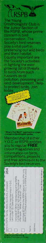 1981 Spoonsize RSPB Gaird Game & Membership (2)
