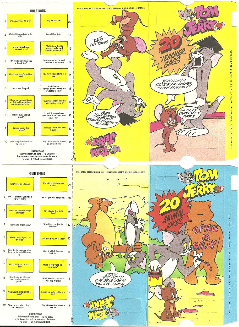 1982 Spoonsize Tom & Jerry Comic Strip (1)