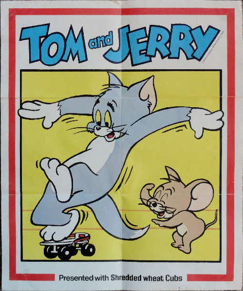 1982 Nabisco Cubs Tom & Jerry Poster 2