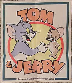1982 Nabisco Cubs Tom & Jerry Poster 3 (betr)