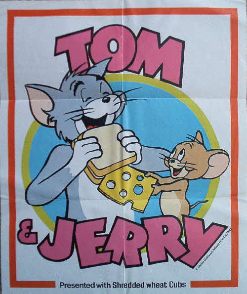 1982 Nabisco Cubs Tom & Jerry Poster
