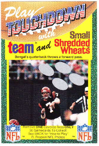 1989 Small Shredded Wheat Touchdown Gamecards (1)