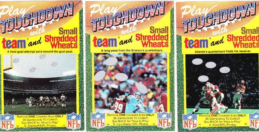 1989 Small Shredded Wheat Touchdown Gamecards (3)