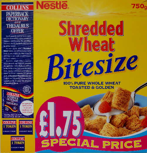 1997 Shredded Wheat Bobby Charlton & Dictionary front