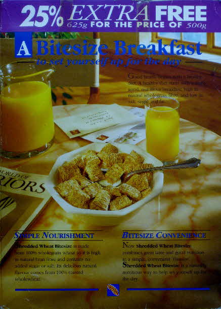 1992 Shredded Wheat Bitesize A Bitesize Breakfast