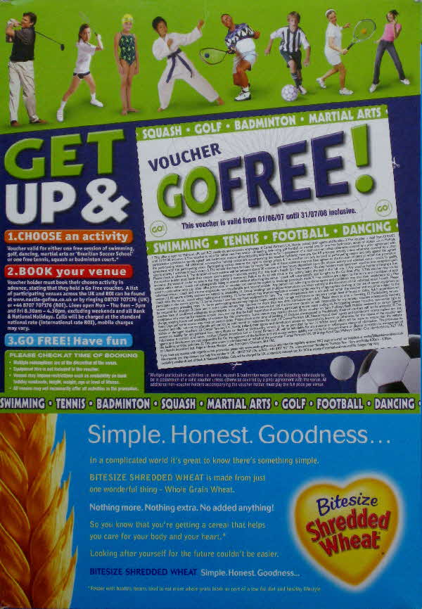 2007 Shredded Wheat Bitesize Go Free