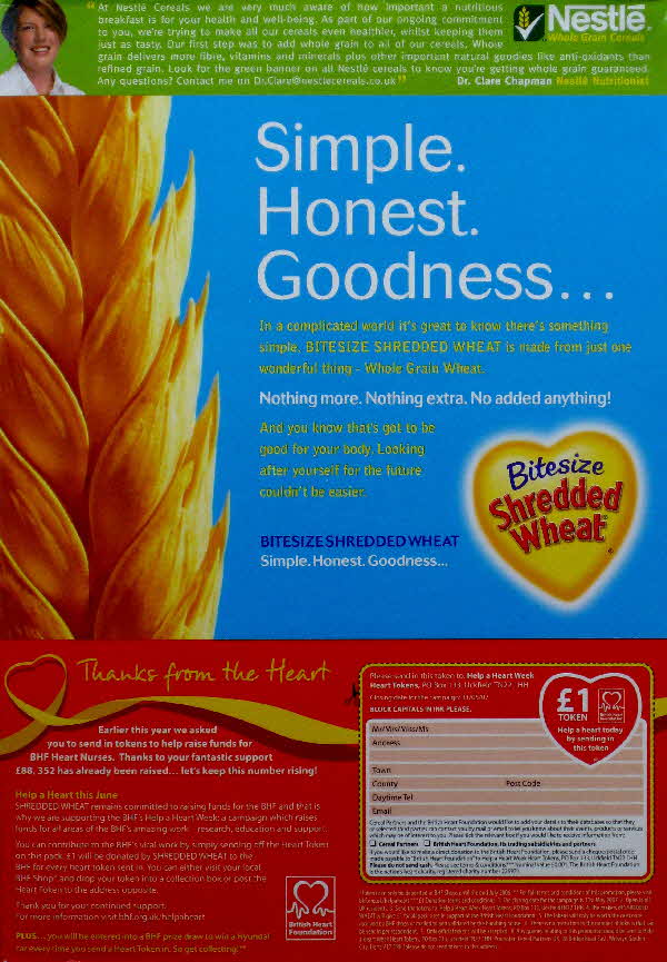 2006 Shredded Wheat Bitesize British Heart Foundation