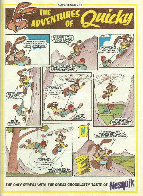 1996 Nesquick Adventures of Quicky - Mountain Climbing