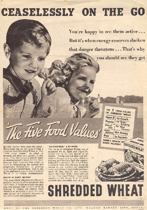 1936 Shredded Wheat Welgar Boy Jeremy Knight