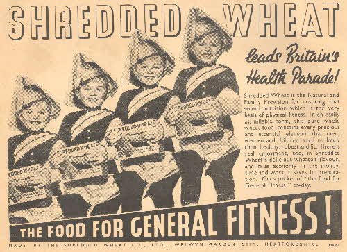 1938 Welgar Shredded Wheat boy