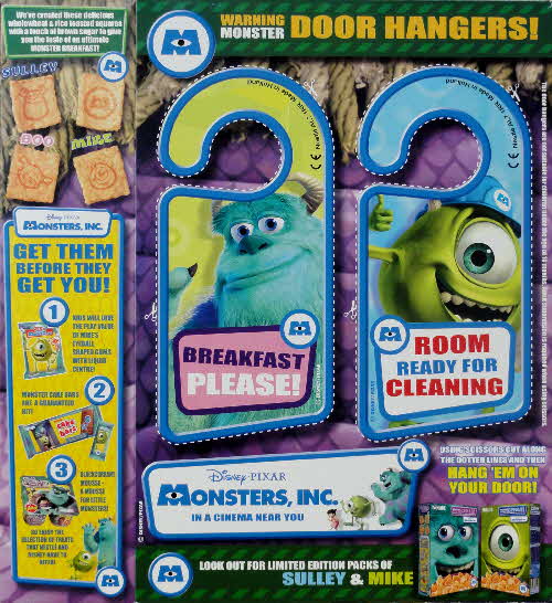 2001 Monsters Inc   Doorhanger - Boo