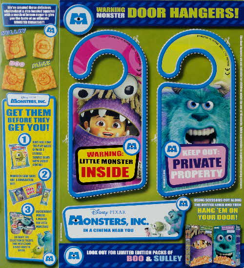 2001 Monsters Inc   Doorhangers - Mike