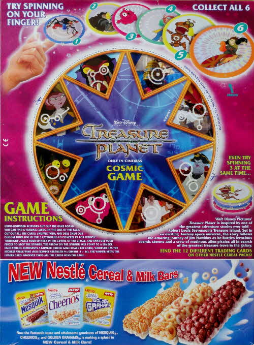 2002 Sporties Treasure Planet Spinners - last issue