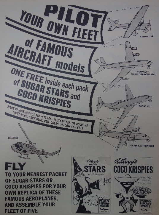 1968 Coco Pops Famous Planes Models