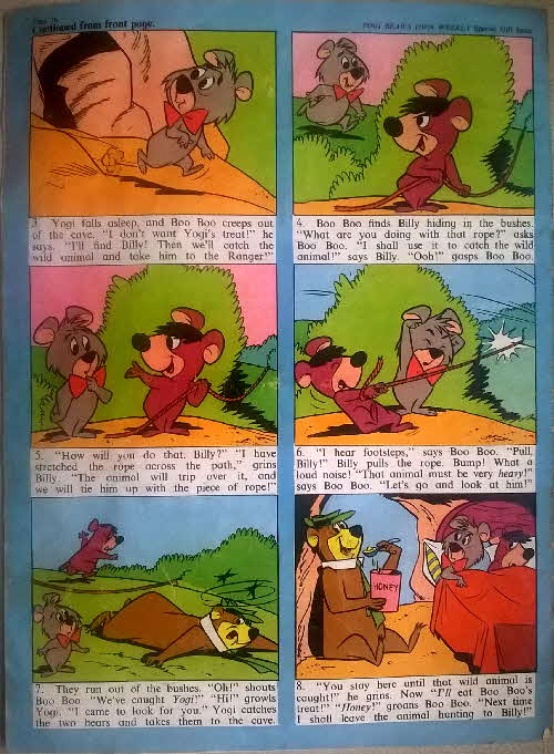 1962 Coco Pops Yogi Bear Weekly Promotional Comic (1)
