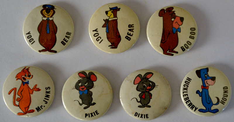 1962 Coco Pops Yogi Bear & Friends badges