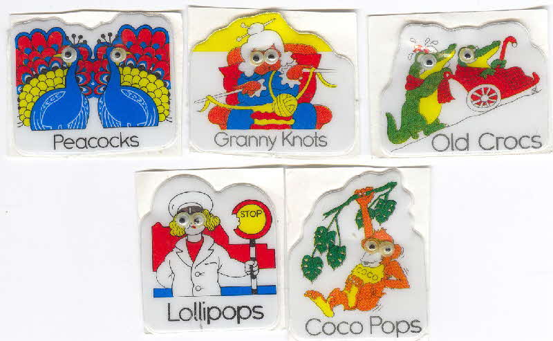 1980s Coco Pops Wobble Eye stickers