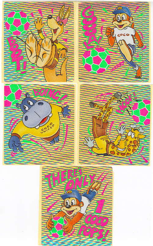 1994 Coco Pops Football Action Stickers