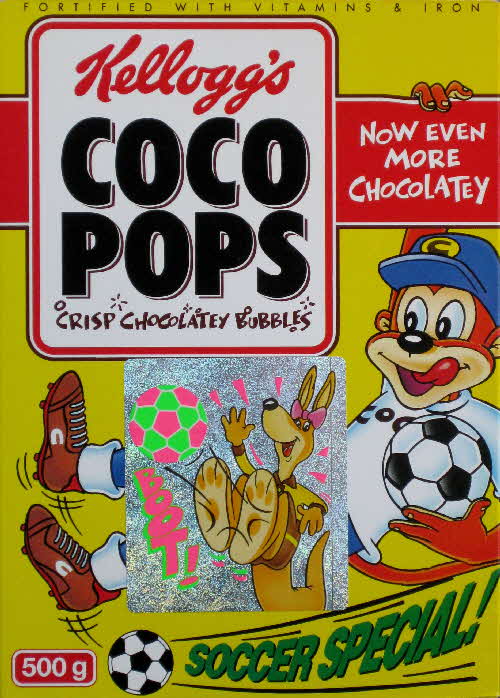 1995 Coco Pops Action figure stickers