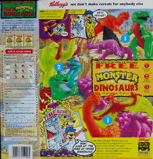 1993 Coco Pops Monster in my Pocket Dinosaurs