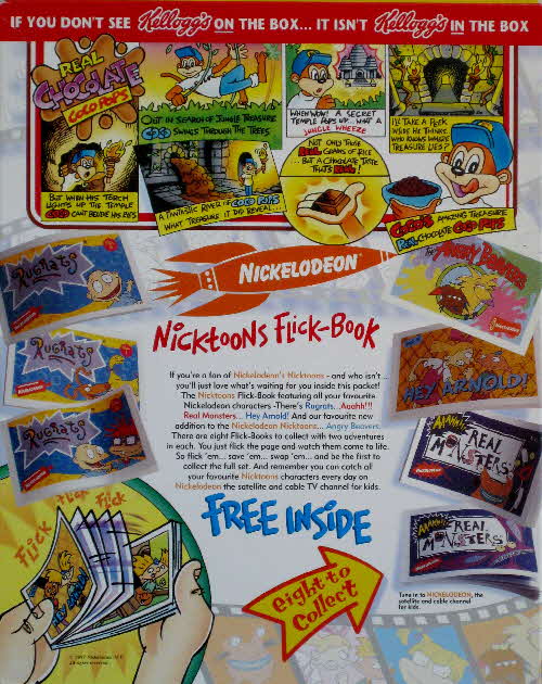 1997 Coco Pops Nickelodeon Flick Books