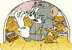 1998 Choco Krispies Tom & Jerry stickers Mouse holes (2)12 smal