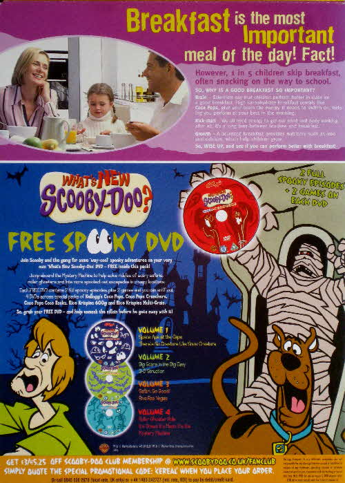 2005 Coco Pops Scooby Doo DVD