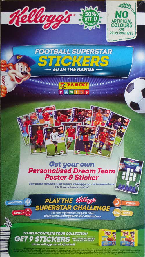 2018 Coco Pops Panini Football Stickers