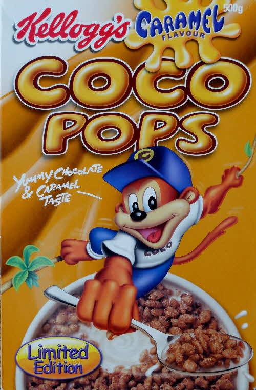 2001 Coco Pops Caramel flavour front
