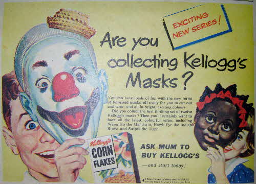 1954 Cornflakes Masks