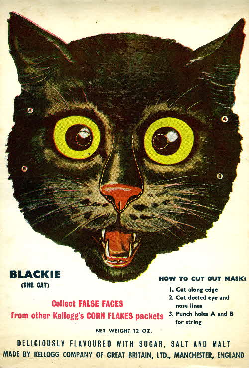 1953 Cornflakes False Faces Blackie