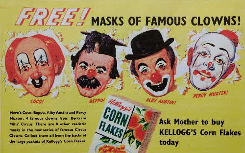 1955 Corn Flakes Famous Clowns (2)
