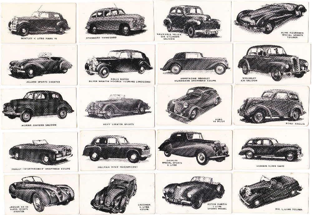 1950 Cornflakes Motor Cars black & white (1)