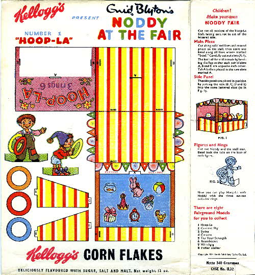1954 Cornflakes Noddy at the Fair No 1 Hoop la
