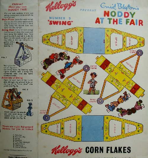 1955 Cornflakes noddy at the fair no 3 swing