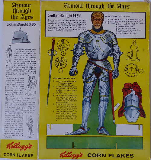 1969 Cornflakes Armour Through the Ages Gothic Knight