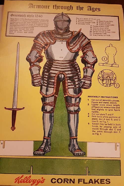 1969 Cornflakes Armour Through the Ages Greenwich