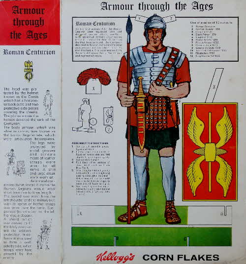 1969 Cornflakes Armour through the Ages No 1 Roman Centurian
